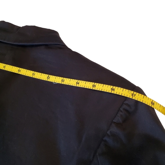 Pendleton Women's Jacket Blazer Lined Three Button Cotton Spandex Black Size 12 - Picture 12 of 13